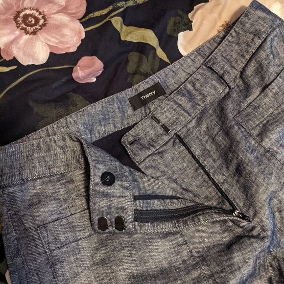 Theory cropped wide leg pants, Size 6 - Picture 1 of 4